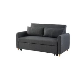 Canapé Droit LAURA En Tissu Anthracite Convertible 3 Places 12 Canapé Droit LAURA En Tissu Anthracite Convertible 3 Places -Meuble Déco Soldes canape droit laura en tissu anthracite convertible 3 places 2