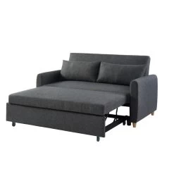 Canapé Droit LAURA En Tissu Anthracite Convertible 3 Places 13 Canapé Droit LAURA En Tissu Anthracite Convertible 3 Places -Meuble Déco Soldes canape droit laura en tissu anthracite convertible 3 places 3