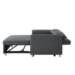 Canapé Droit LAURA En Tissu Anthracite Convertible 3 Places 15 Canapé Droit LAURA En Tissu Anthracite Convertible 3 Places -Meuble Déco Soldes canape droit laura en tissu anthracite convertible 3 places 5