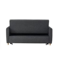 Canapé Droit LAURA En Tissu Anthracite Convertible 3 Places 16 Canapé Droit LAURA En Tissu Anthracite Convertible 3 Places -Meuble Déco Soldes canape droit laura en tissu anthracite convertible 3 places 6