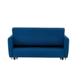 Canapé Droit LAURA En Tissu Bleu Nuit Convertible 3 Places 16 Canapé Droit LAURA En Tissu Bleu Nuit Convertible 3 Places -Meuble Déco Soldes canape droit laura en tissu bleu nuit convertible 3 places 6
