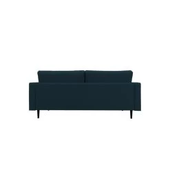 Canapé Droit MAEL Cacharel En Tissu Bleu Foncé Fixe -Meuble Déco Soldes canape droit mael cacharel tissu bleu fonce 3 places 3