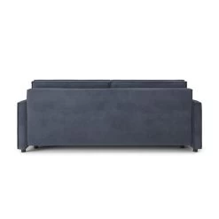 Canapé Droit MAGGY Convertible Tissu Bleu Nuit 3 Places -Meuble Déco Soldes canape droit maggy convertible tissu bleu 3 places 5