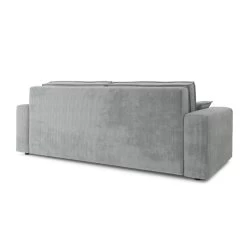 Canapé Droit MARIUS Convertible Velours Côtelé Gris 12 Canapé Droit MARIUS Convertible Velours Côtelé Gris -Meuble Déco Soldes canape droit marius convertible velours cotele gris 5