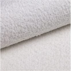 Canapé Droit MARTY Fixe Tissu Bouclette Blanc 3 Places -Meuble Déco Soldes canape droit marty fixe tissu bclette blanc 3 places 5