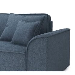 Canapé Droit MARTY Fixe Tissu Bouclette Bleu Gris 4 Places 12 Canapé Droit MARTY Fixe Tissu Bouclette Bleu Gris 4 Places -Meuble Déco Soldes canape droit marty fixe tissu bclette bleu 4 places 4