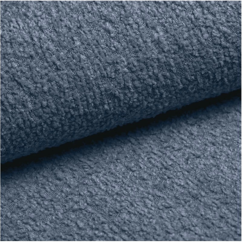 Canapé Droit MARTY Fixe Tissu Bouclette Bleu Gris 4 Places 6 Canapé Droit MARTY Fixe Tissu Bouclette Bleu Gris 4 Places – Image 6