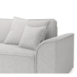 Canapé Droit MARTY Fixe Tissu Bouclette Gris Clair 4 Places 12 Canapé Droit MARTY Fixe Tissu Bouclette Gris Clair 4 Places -Meuble Déco Soldes canape droit marty fixe tissu bclette gris 4 places 4