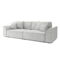 Canapé Droit MARTY Fixe Tissu Gris Clair 4 Places 10 Canapé Droit MARTY Fixe Tissu Gris Clair 4 Places -Meuble Déco Soldes canape droit marty fixe tissu gris clair 4 places 2