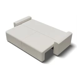 Canapé Droit MILO Convertible Tissu Bouclette Blanc 3 Places -Meuble Déco Soldes canape droit milo convertible tissu bouclette blanc 3 places 3