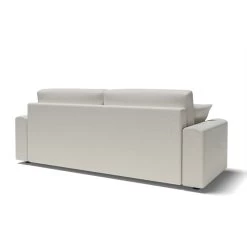 Canapé Droit MILO Convertible Tissu Bouclette Blanc 3 Places -Meuble Déco Soldes canape droit milo convertible tissu bouclette blanc 3 places 5