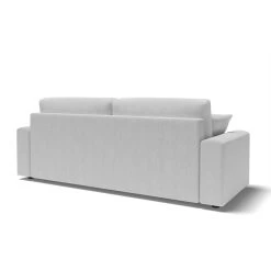 Canapé Droit MILO Convertible Tissu Gris 3 Places -Meuble Déco Soldes canape droit milo convertible tissu gris 3 places 5