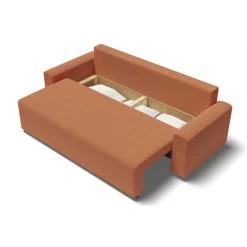 Canapé Droit MILO Convertible Tissu Rouille 3 Places 14 Canapé Droit MILO Convertible Tissu Rouille 3 Places -Meuble Déco Soldes canape droit milo convertible tissu rouille 3 places 4