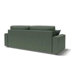 Canapé Droit MILO Convertible Tissu Vert 3 Places -Meuble Déco Soldes canape droit milo convertible tissu vert 3 places 5