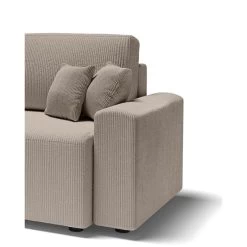 Canapé Droit MILO Convertible Velours Côtelé Grège 3 Places 16 Canapé Droit MILO Convertible Velours Côtelé Grège 3 Places -Meuble Déco Soldes canape droit milo convertible velours cotele grege 3 places 6