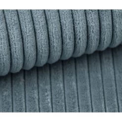 Canapé Droit MIRA Convertible Velours Côtelé Bleu -Meuble Déco Soldes canape droit mira convertible velours cotele bleu 3places 7