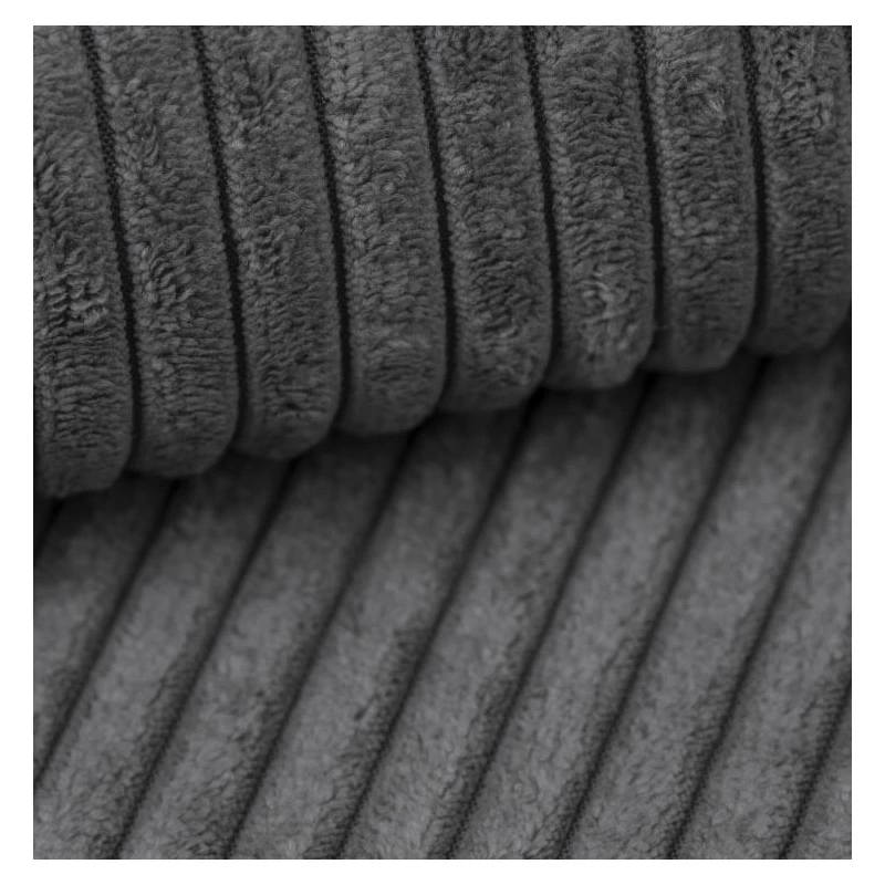 Canapé Droit MIRA Convertible Velours Côtelé Gris Souris 8 Canapé Droit MIRA Convertible Velours Côtelé Gris Souris – Image 8