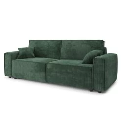 Canapé Droit MIRA Convertible Velours Côtelé Vert 3 Places 10 Canapé Droit MIRA Convertible Velours Côtelé Vert 3 Places -Meuble Déco Soldes canape droit mira convertible velours cotele vert 3 places 2