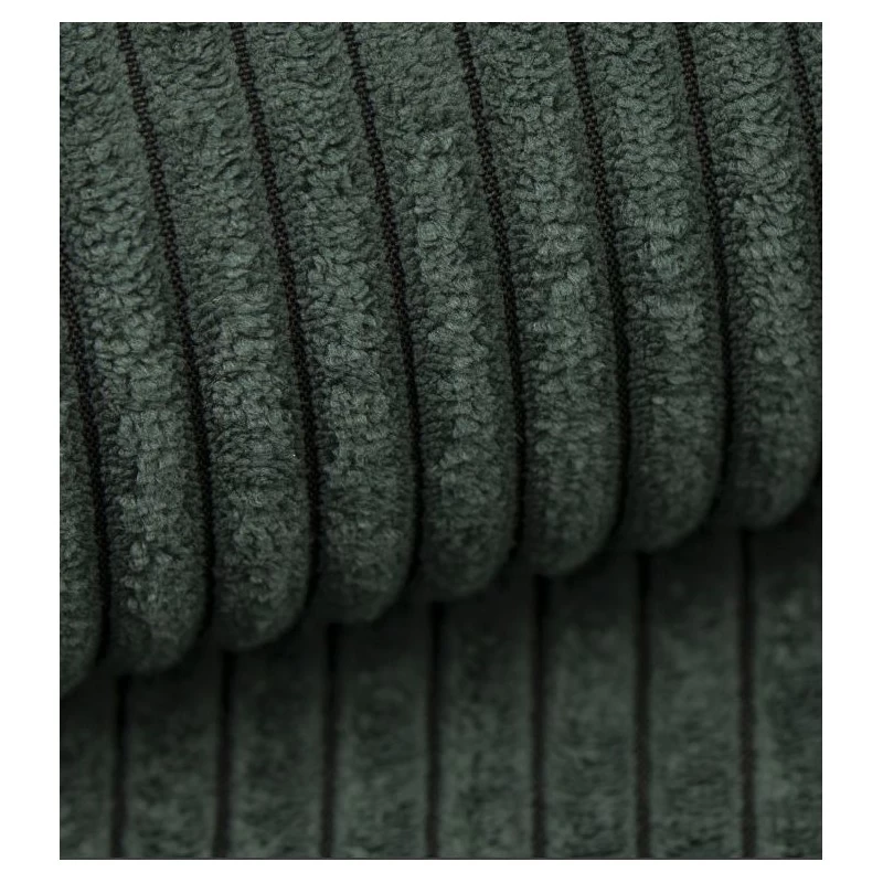 Canapé Droit MIRA Convertible Velours Côtelé Vert 3 Places 7 Canapé Droit MIRA Convertible Velours Côtelé Vert 3 Places – Image 7