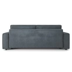 Canapé Droit MIRA Convertible Velours Gris Souris 13 Canapé Droit MIRA Convertible Velours Gris Souris -Meuble Déco Soldes canape droit mira convertible velours gris souris 3 places 5