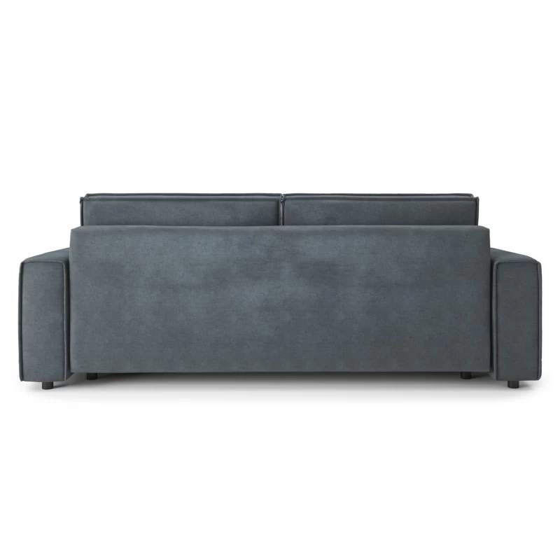 Canapé Droit MIRA Convertible Velours Gris Souris 6 Canapé Droit MIRA Convertible Velours Gris Souris – Image 6