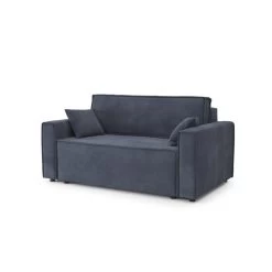 Canapé Droit MIRA Fixe Tissu Bleu Nuit 2 Places 9 Canapé Droit MIRA Fixe Tissu Bleu Nuit 2 Places -Meuble Déco Soldes canape droit mira fixe tissu bleu 2 places 2