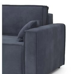 Canapé Droit MIRA Fixe Tissu Bleu Nuit 2 Places 11 Canapé Droit MIRA Fixe Tissu Bleu Nuit 2 Places -Meuble Déco Soldes canape droit mira fixe tissu bleu 2 places 4