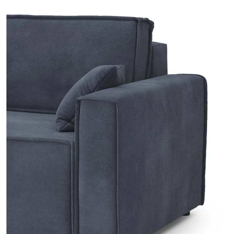 Canapé Droit MIRA Fixe Tissu Bleu Nuit 2 Places 5 Canapé Droit MIRA Fixe Tissu Bleu Nuit 2 Places – Image 5