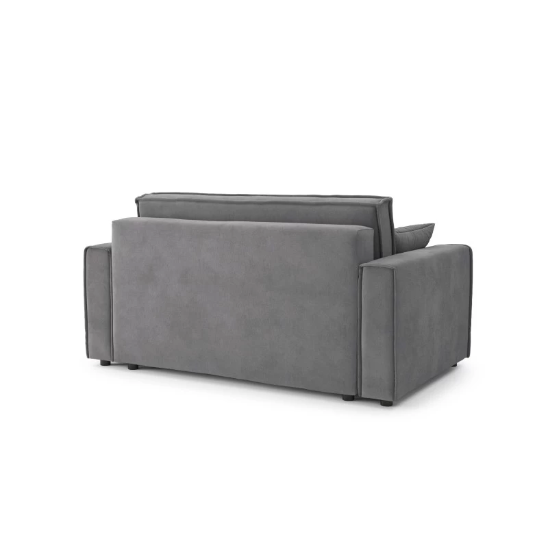 Canapé Droit MIRA Fixe Tissu Gris Souris 2 Places 4 Canapé Droit MIRA Fixe Tissu Gris Souris 2 Places – Image 4