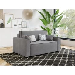 Canapé Droit MIRA Fixe Tissu Gris Souris 2 Places 13 Canapé Droit MIRA Fixe Tissu Gris Souris 2 Places -Meuble Déco Soldes canape droit mira fixe tissu gris 2 places 6