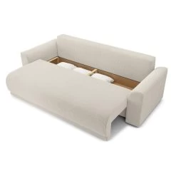 Canapé Droit NOVA Convertible Velours Cotêlé Beige 3 Places 14 Canapé Droit NOVA Convertible Velours Cotêlé Beige 3 Places -Meuble Déco Soldes canape droit nova convertible velours cotele beige 4