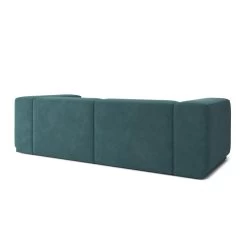 Canapé Droit SACHA Fixe Tissu Bleu Paon 4 Places 10 Canapé Droit SACHA Fixe Tissu Bleu Paon 4 Places -Meuble Déco Soldes canape droit sacha fixe tissu bleu paon 4 places 3