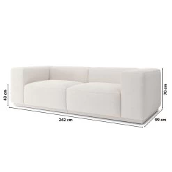 Canapé Droit SACHA Fixe Tissu Crème 4 Places 13 Canapé Droit SACHA Fixe Tissu Crème 4 Places -Meuble Déco Soldes canape droit sacha fixe tissu creme 4 places 6