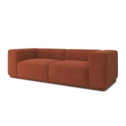 Canapé Droit SACHA Fixe Tissu Terracotta 4 Places 9 Canapé Droit SACHA Fixe Tissu Terracotta 4 Places -Meuble Déco Soldes canape droit sacha fixe tissu terracotta 4 places 2