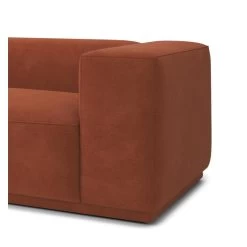 Canapé Droit SACHA Fixe Tissu Terracotta 4 Places 11 Canapé Droit SACHA Fixe Tissu Terracotta 4 Places -Meuble Déco Soldes canape droit sacha fixe tissu terracotta 4 places 4