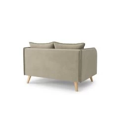 Canapé Droit SARAH Fixe Tissu Grège 2 Places 10 Canapé Droit SARAH Fixe Tissu Grège 2 Places -Meuble Déco Soldes canape droit sarah fixe tissu grege 2 places 3