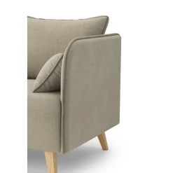 Canapé Droit SARAH Fixe Tissu Grège 2 Places 11 Canapé Droit SARAH Fixe Tissu Grège 2 Places -Meuble Déco Soldes canape droit sarah fixe tissu grege 2 places 4