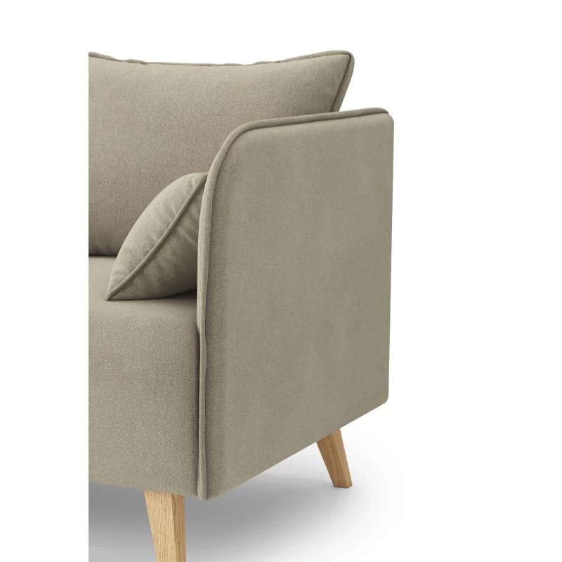 Canapé Droit SARAH Fixe Tissu Grège 2 Places 5 Canapé Droit SARAH Fixe Tissu Grège 2 Places – Image 5