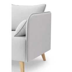 Canapé Droit SARAH Fixe Tissu Gris Clair 2 Places 11 Canapé Droit SARAH Fixe Tissu Gris Clair 2 Places -Meuble Déco Soldes canape droit sarah fixe tissu gris clair 2 places 4