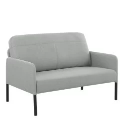 Canapé Droit LIAM En Tissu Gris Fixe 9 Canapé Droit LIAM En Tissu Gris Fixe -Meuble Déco Soldes canape liam tissu gris droit et fixe 2