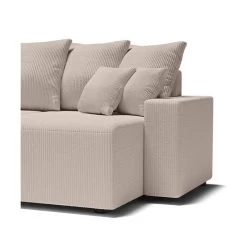 Canapé Panoramique ALMA Convertible Velours Côtelé Grège 6 Places 16 Canapé Panoramique ALMA Convertible Velours Côtelé Grège 6 Places -Meuble Déco Soldes canape panoramique alma convertible velours cotele grege 6 places 6