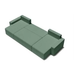 Canapé Panoramique ALMA Convertible Velours Côtelé Vert 6 Places 13 Canapé Panoramique ALMA Convertible Velours Côtelé Vert 6 Places -Meuble Déco Soldes canape panoramique alma convertible velours cotele vert 6 places 3