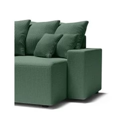 Canapé Panoramique ALMA Convertible Velours Côtelé Vert 6 Places 16 Canapé Panoramique ALMA Convertible Velours Côtelé Vert 6 Places -Meuble Déco Soldes canape panoramique alma convertible velours cotele vert 6 places 6