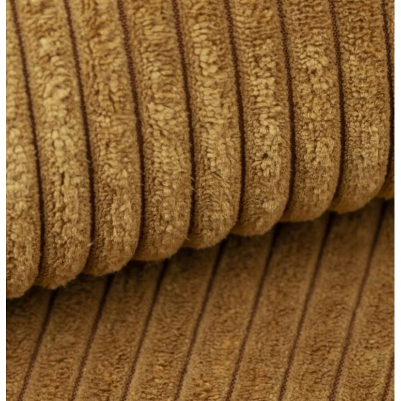 Canapé Panoramique MIRA Convertible Velours Côtelé Moutarde 6 Places 8 Canapé Panoramique MIRA Convertible Velours Côtelé Moutarde 6 Places – Image 8