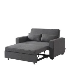 Canapé Droit LENA Convertible Tissu Gris 2 Places 11 Canapé Droit LENA Convertible Tissu Gris 2 Places -Meuble Déco Soldes canpe droit lena convertible tissu gris 2 places 3