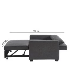 Canapé Droit LENA Convertible Tissu Gris 2 Places 15 Canapé Droit LENA Convertible Tissu Gris 2 Places -Meuble Déco Soldes canpe droit lena convertible tissu gris 2 places 7