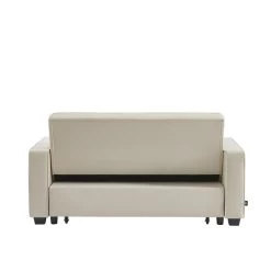 Canapé Droit LENA Convertible Velours Beige 3 Places 13 Canapé Droit LENA Convertible Velours Beige 3 Places -Meuble Déco Soldes canpe droit lena convertible velours beige 3 places 5