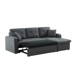 Canapé D'angle CANVAS Tissu Anthracite Coffre Angle Convertible 13 Canapé D'angle CANVAS Tissu Anthracite Coffre Angle Convertible -Meuble Déco Soldes canvasancvant canape 4pl 4