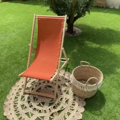 Chilienne Amovible GORRIA Hêtre FSC Coloris Ocre Rouge