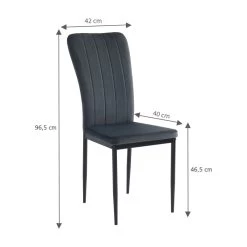 Ensemble Repas FELIX Effet Chêne Et Velours Gris 4 Chaises -Meuble Déco Soldes ensemble repas felix effet chene et velours gris 4 chaises 1
